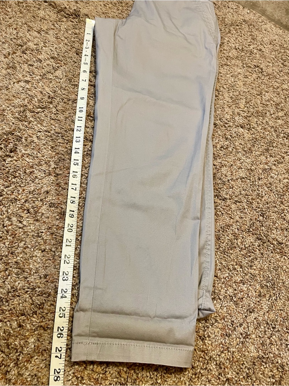 Talbots Gray Relaxed Chino size 6 Cotton Stretch Preppy Minimalist Office. - Picture 8 of 10